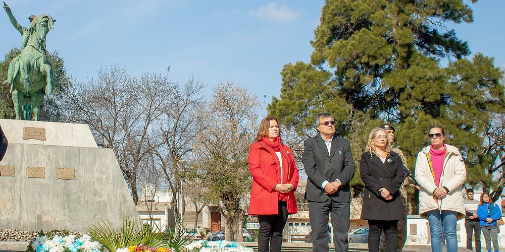 Se realizó el acto en conmemoración del aniversario del fallecimiento del General José de San Martín